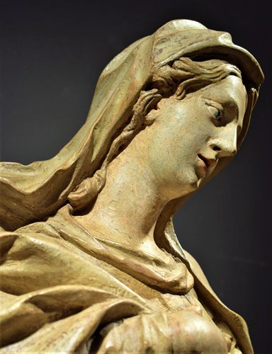 Scultura lignea XVI° Secolo - Madonna